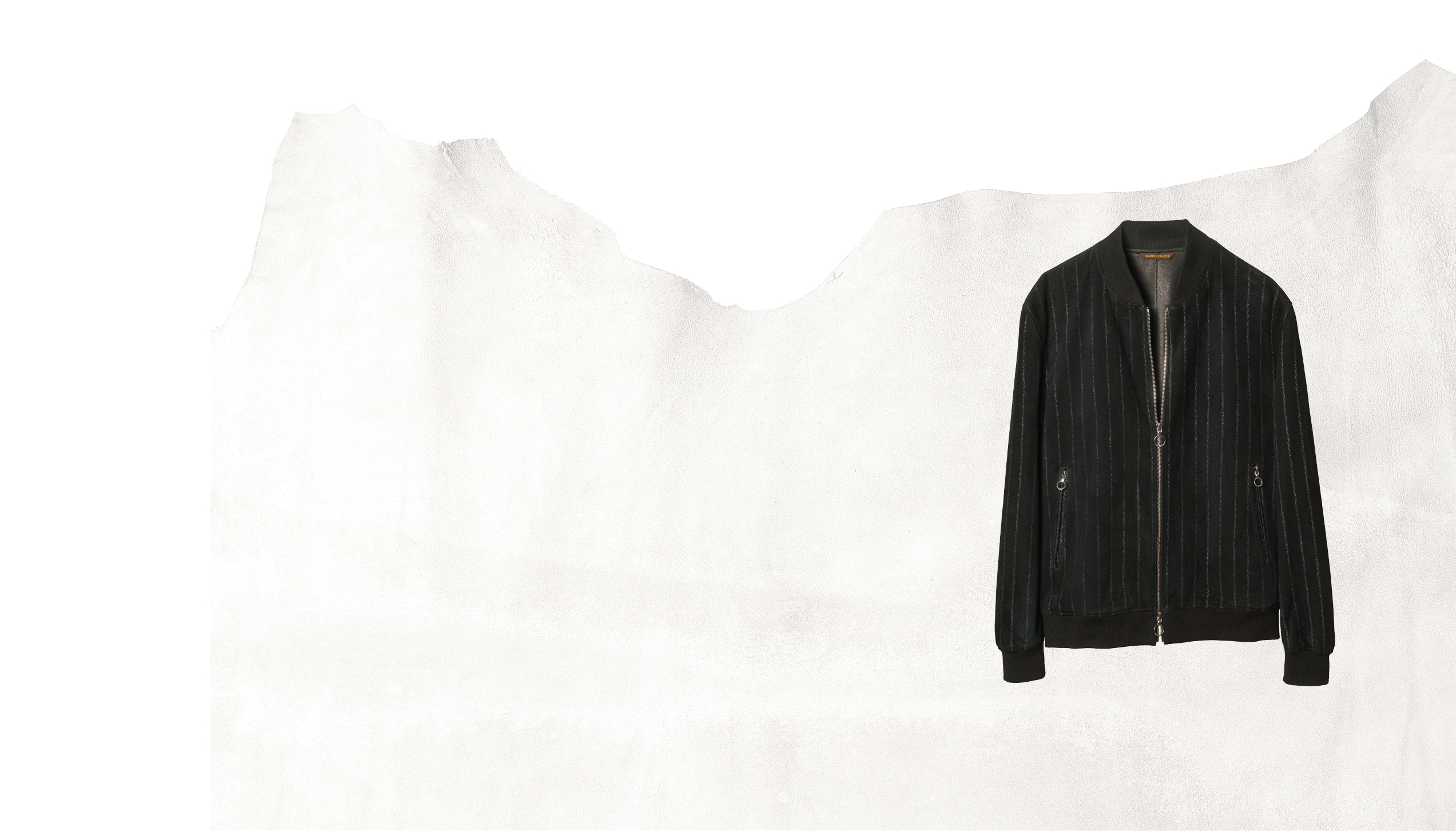 Dean+Zips – black double-face Borsalino metis lambskin