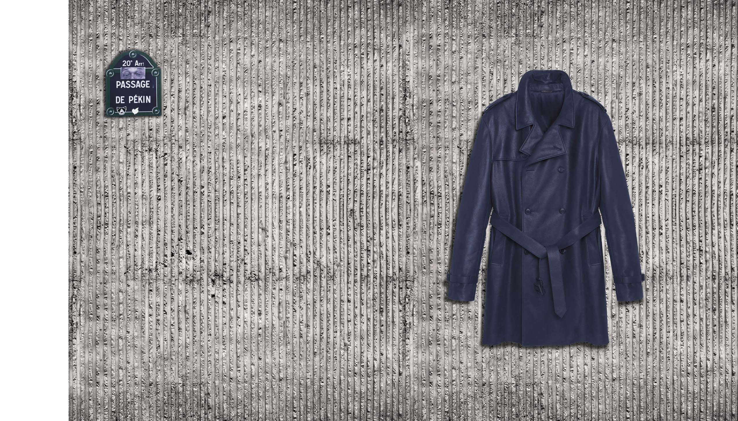 Le Samouraï – Navy medieval calf, washed silk lining