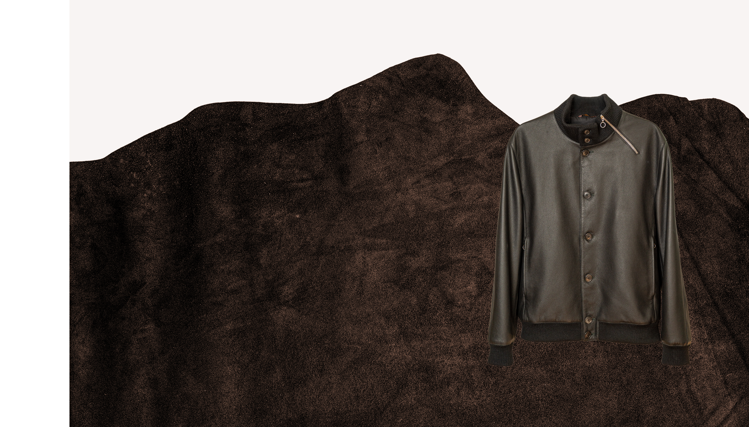 BLOUSON PULL full skin Virginia deerskin