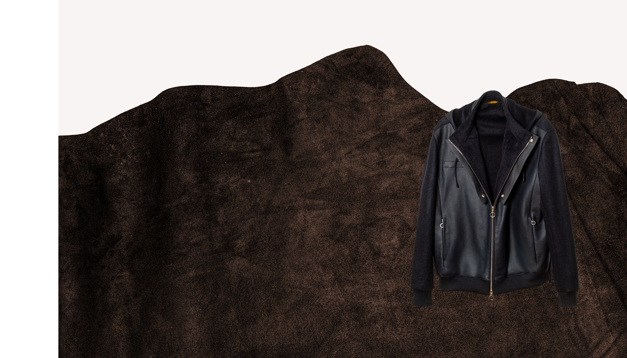 VERO BLOUSON full skin Virginia deerskin and 450gr 14.5 micron baby cashmere