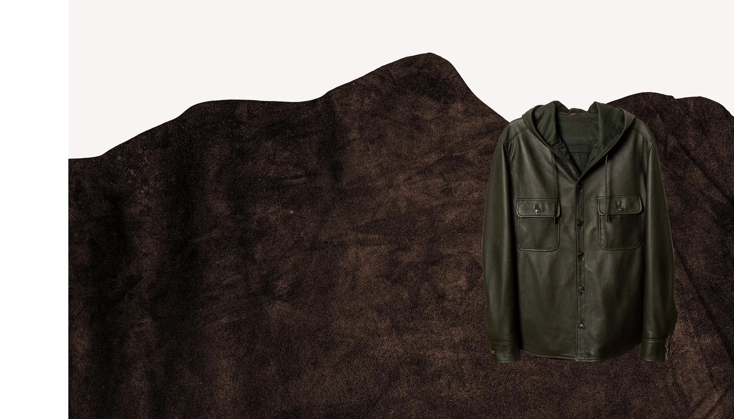 YORK 1950 full skin Virginia deerskin lined with cashmere-silk