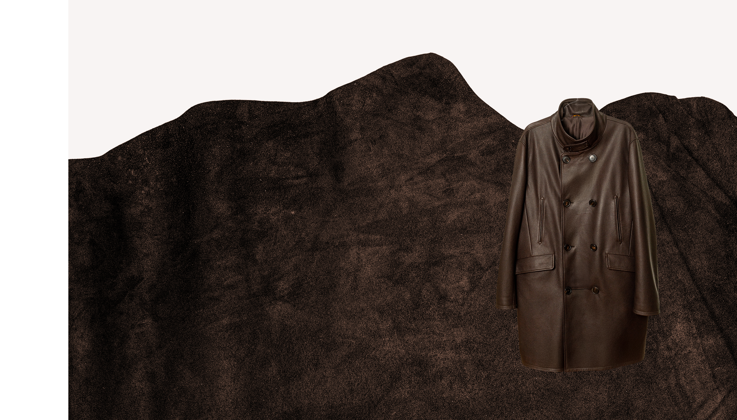 PARDESSUS CABAN full skin Virginia deerskin