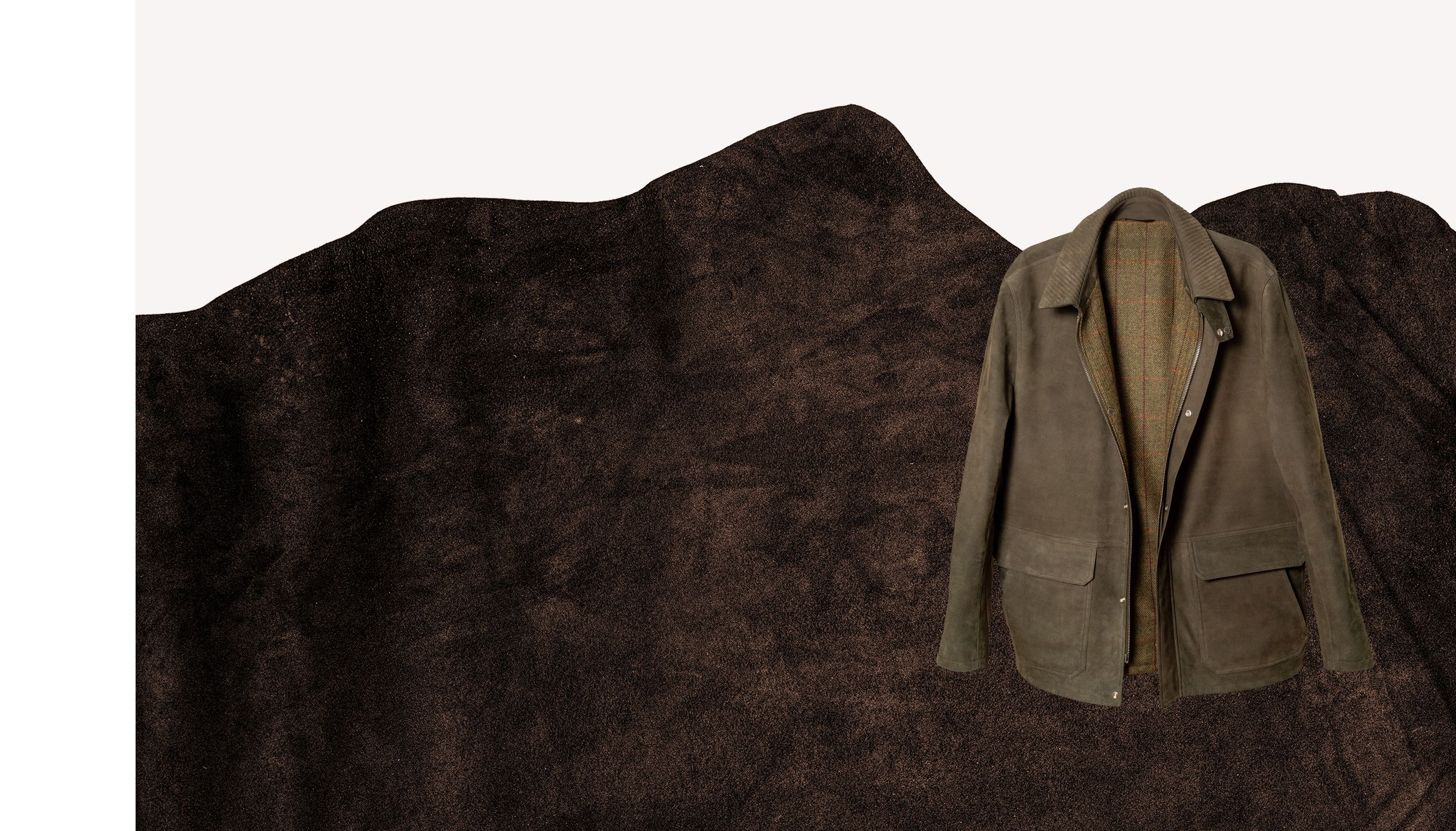 BOURBA full skin chamoy calf and H. Tweed cashmere