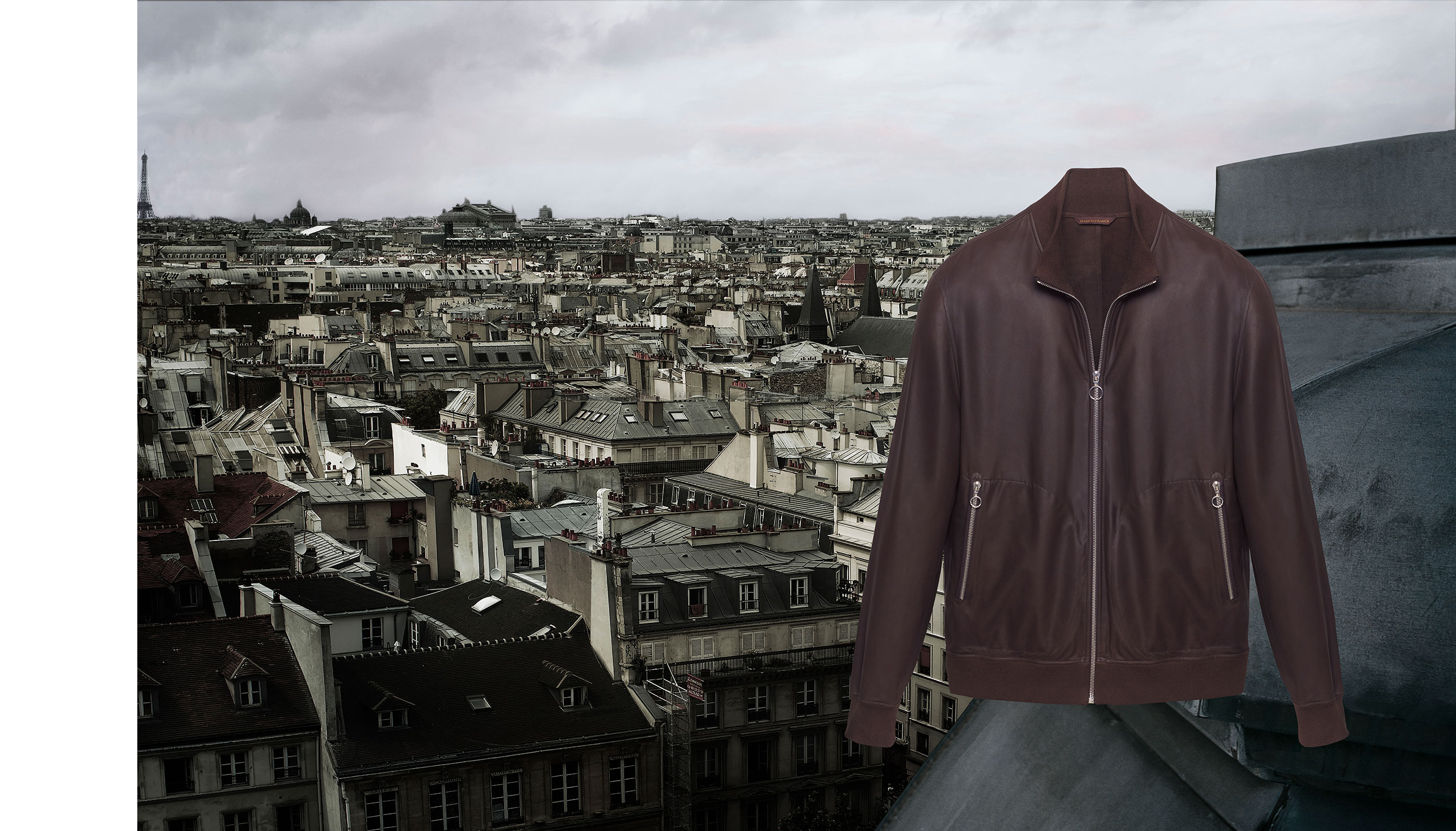 Blouson 506 – Cerf foulard marron, non doublé